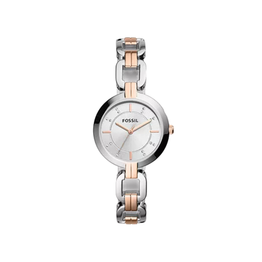 Fossil Kerrigan BQ3341 Three-Hand Two-Tone Stainless Steel Women's Watch