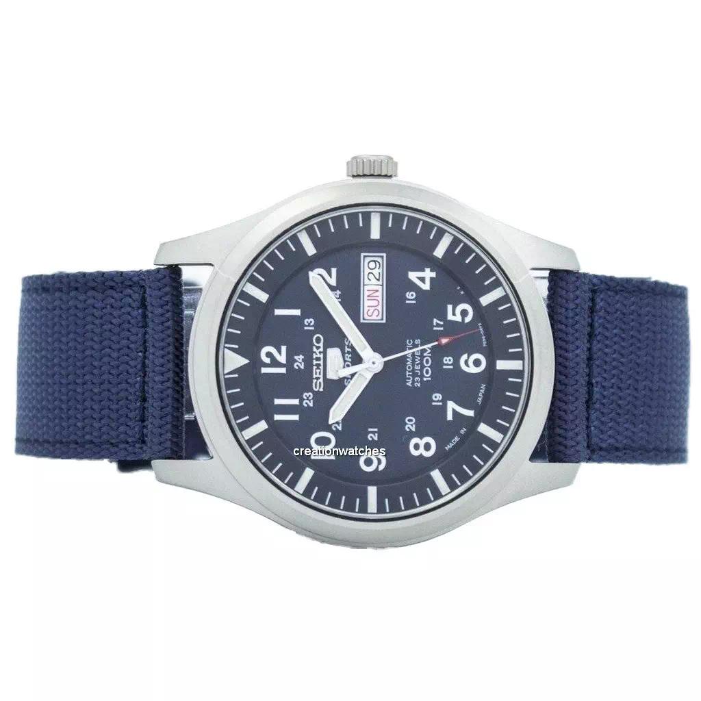 Seiko 5 Sports Military SNZG11K1 Nylon Strap Automatic Men's Watch