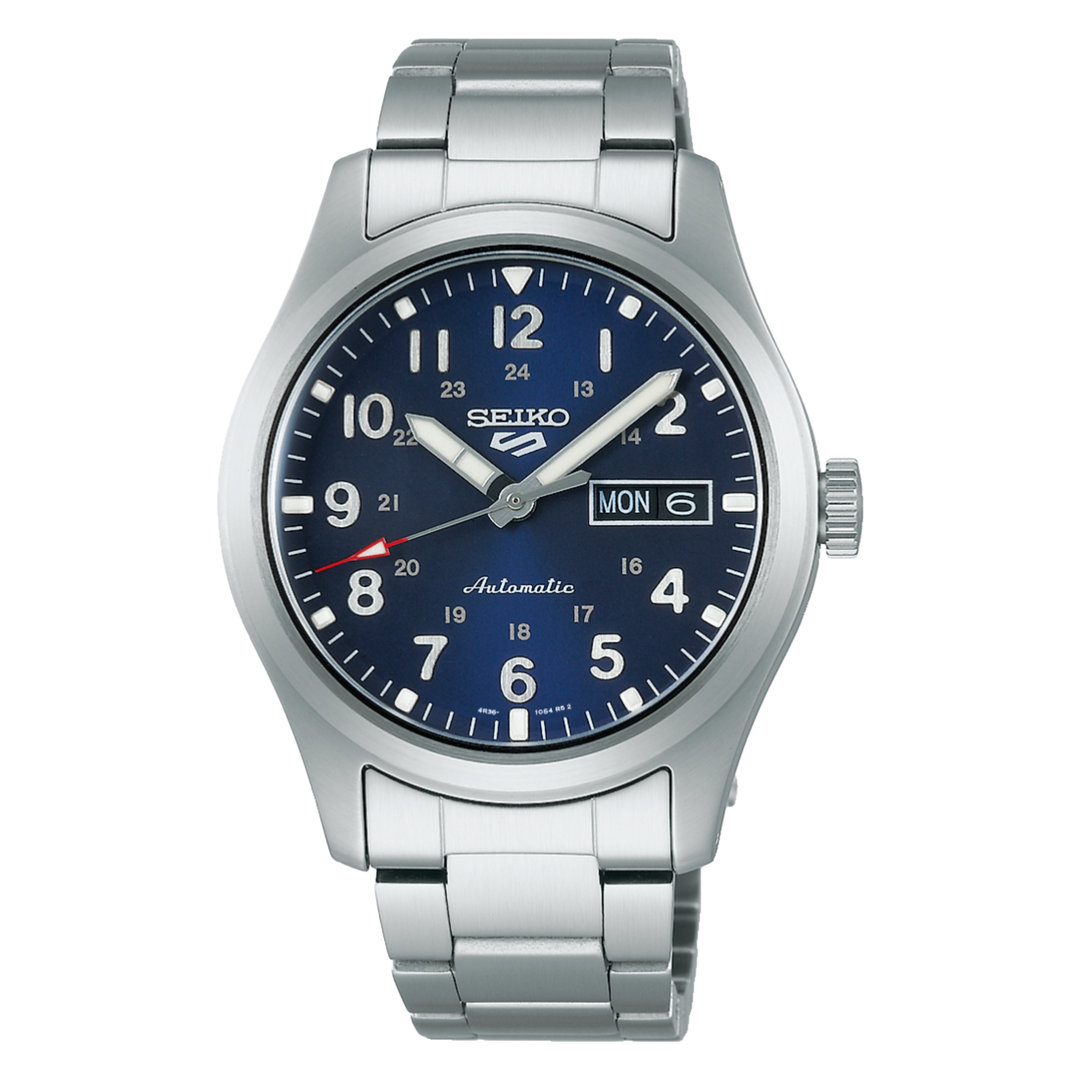 Seiko 5 Sports SRPG29K1 Field Collection Blue Dial Stainless Steel Bracelet Men's watch