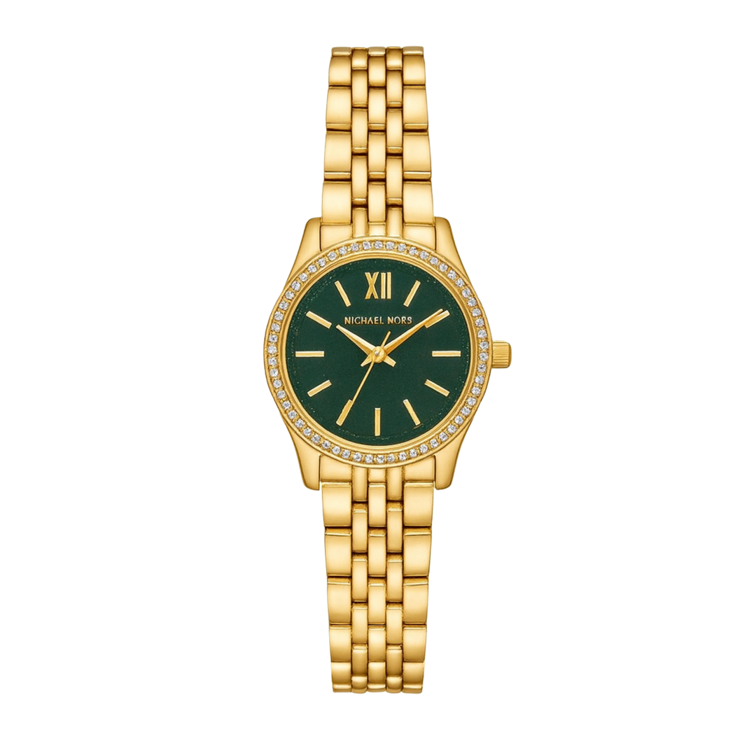 Michael Kors Lexington (26mm) MKO1233 Green Dial / Gold-Tone Stainless Steel Bracelet
Women's Watch