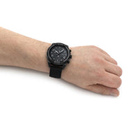 Fossil FS5874 Bronson Chronograph Eco Black Leather Strap Men's Watch