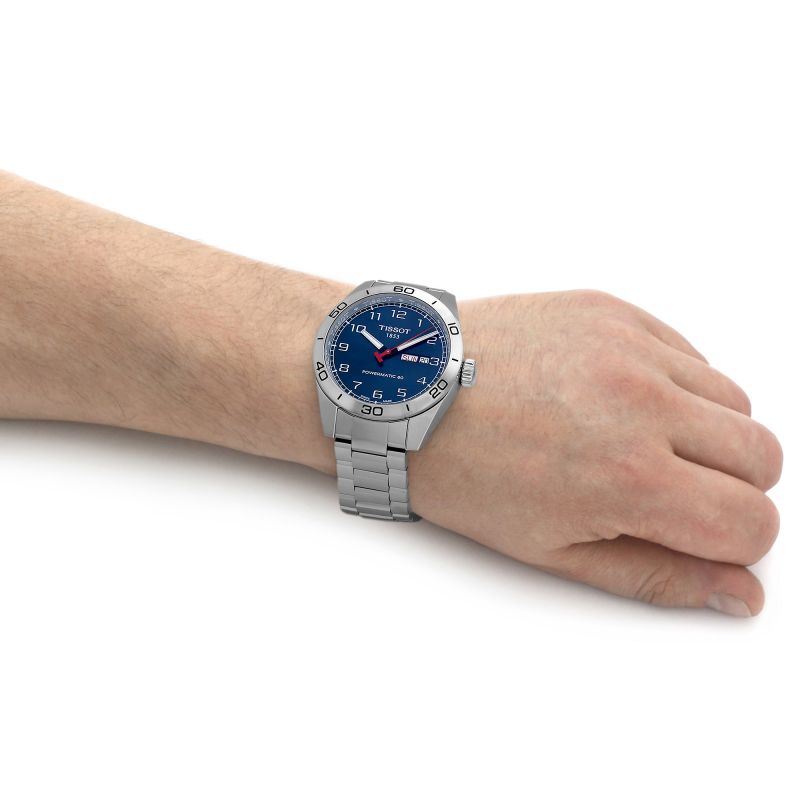 Tissot T1314301104200 PRS 516 Powermatic 80 Blue dial Stainless Steel Bracelet Men's Watch