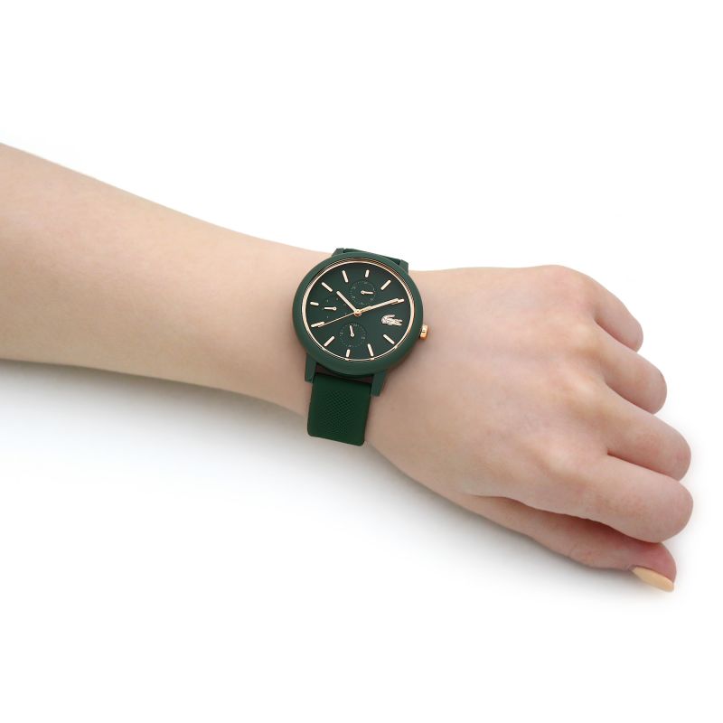 Lacoste 2001329 12.12 38mm Green Dial Green Silicone Strap Women's Watch