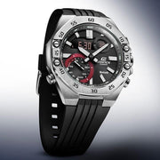 Casio  ECB-10P-1ADF Edifice Chronograph Black Resin Silicone band Men's Watch