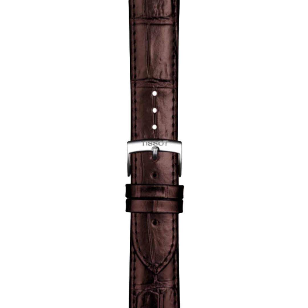 Tissot Official Brown T852.043.013 Leather Strap –Lugs 20 mm