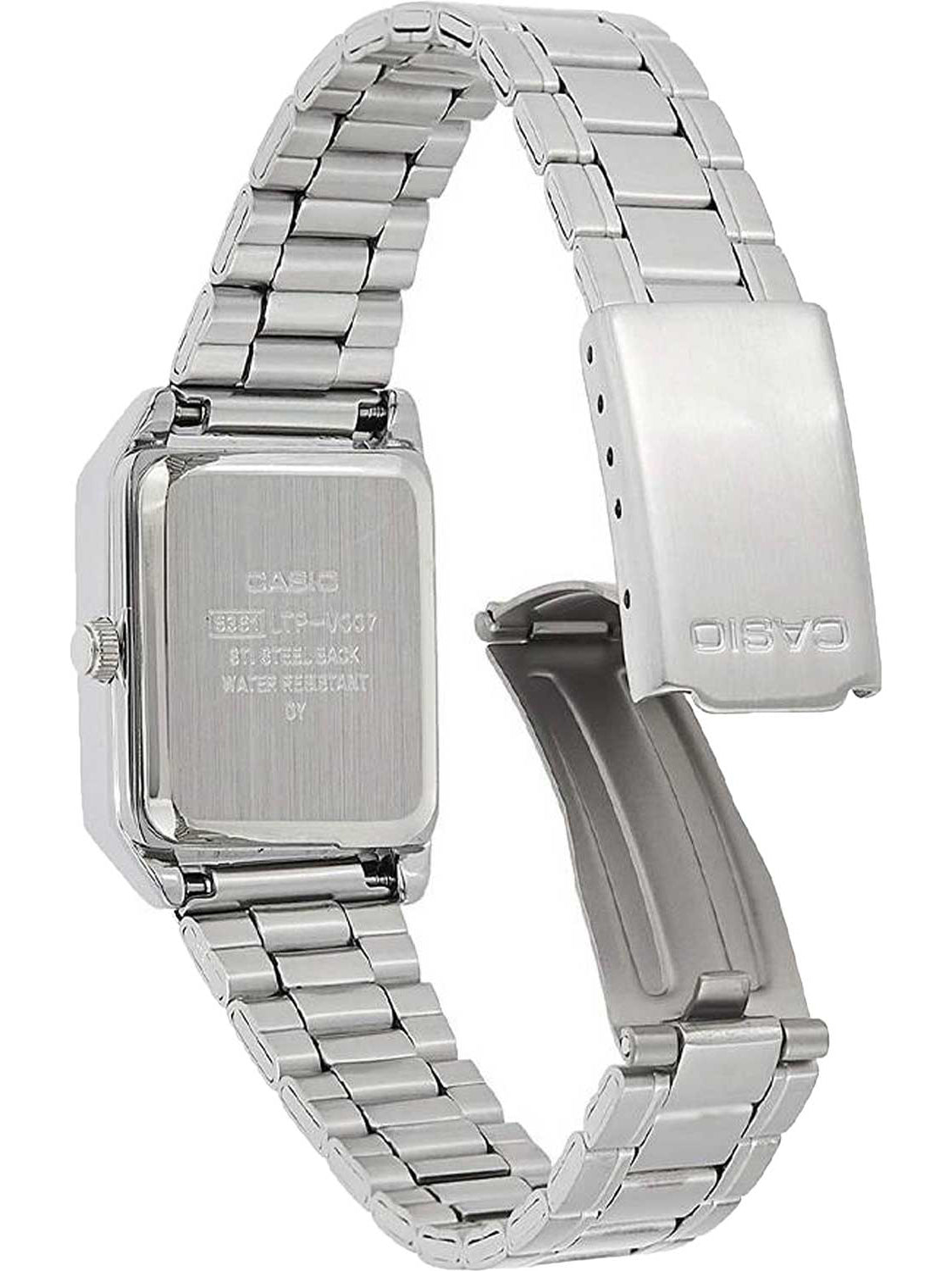 Casio LTP-V007D-4E Cartier Tank Style Analog Quatrtz Stainless Steel Women’s Watch