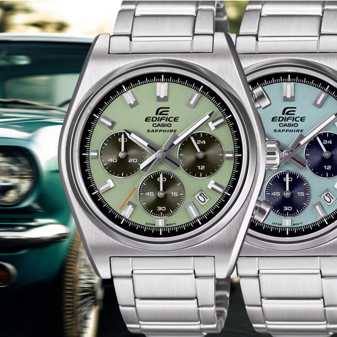 Casio EDIFICE EFB-730D-2BVUEF Motorsports Chronograph (40mm) Sky Blue Dial / Sapphire Crystal Mens Watch