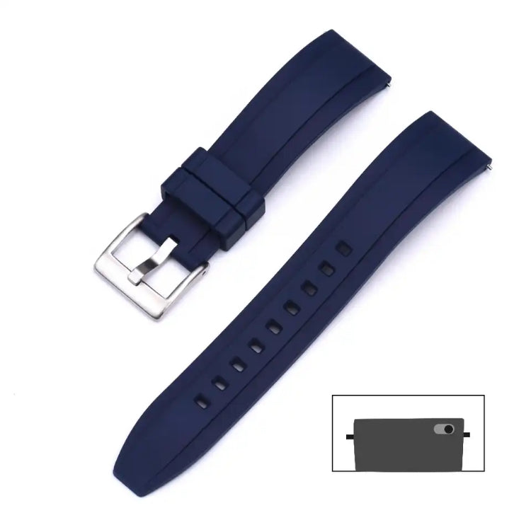 Premium Grade Vulcanized FKM (Flex) Rubber Watch Strap 20mm 22mm and 24mm Quick Release Watchbands for Seiko and other Divers
