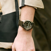 Seiko 5 Sports HDB009K1 Field In Coyote Brown (41mm) Brown Sunray Dial / Dark-Brown Nylon Strap Men’s Watch