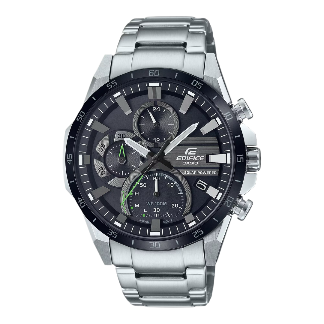 Casio Edifice Solar Powered Chronograph Analog EQS-940DB-1AV with Battery Level Indicator Men's Watch