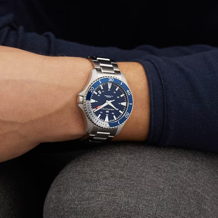 Hamilton H82345141 Khaki Navy Scuba Automatic Blue Dial Men's Watch ...