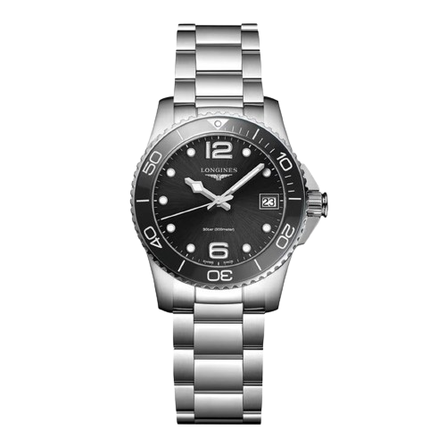 LONGINES L33704566 HydroConquest 32mm Black Dial Stainless Steel Bracelet Women's Watch