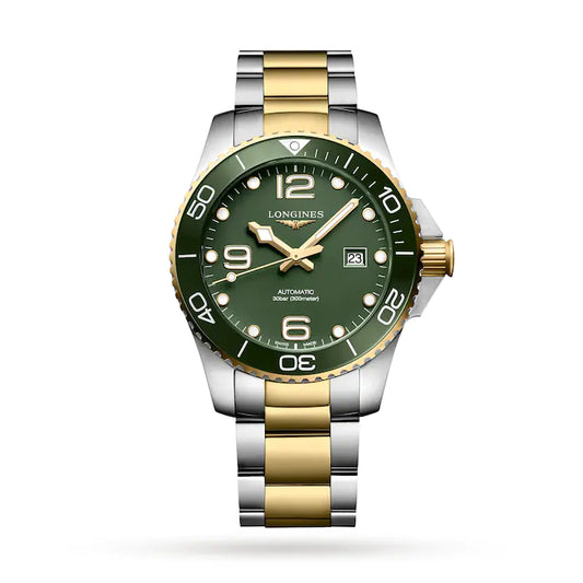 LONGINES L37823067 HydroConquest Automatic 43mm Two Tone Watch Men's Watch - mzwatcheslk srilanka