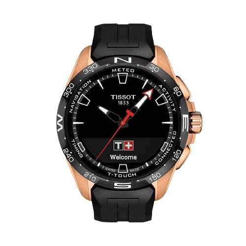 Tissot T1214204705102 T Touch Connect Solar Black Silicone Strap Men's Watch