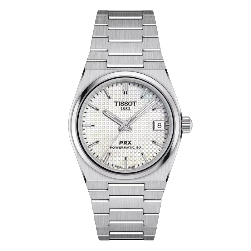 Tissot T1372071111100 PRX Powermatic 80 35mm Mother of Pearl Dial