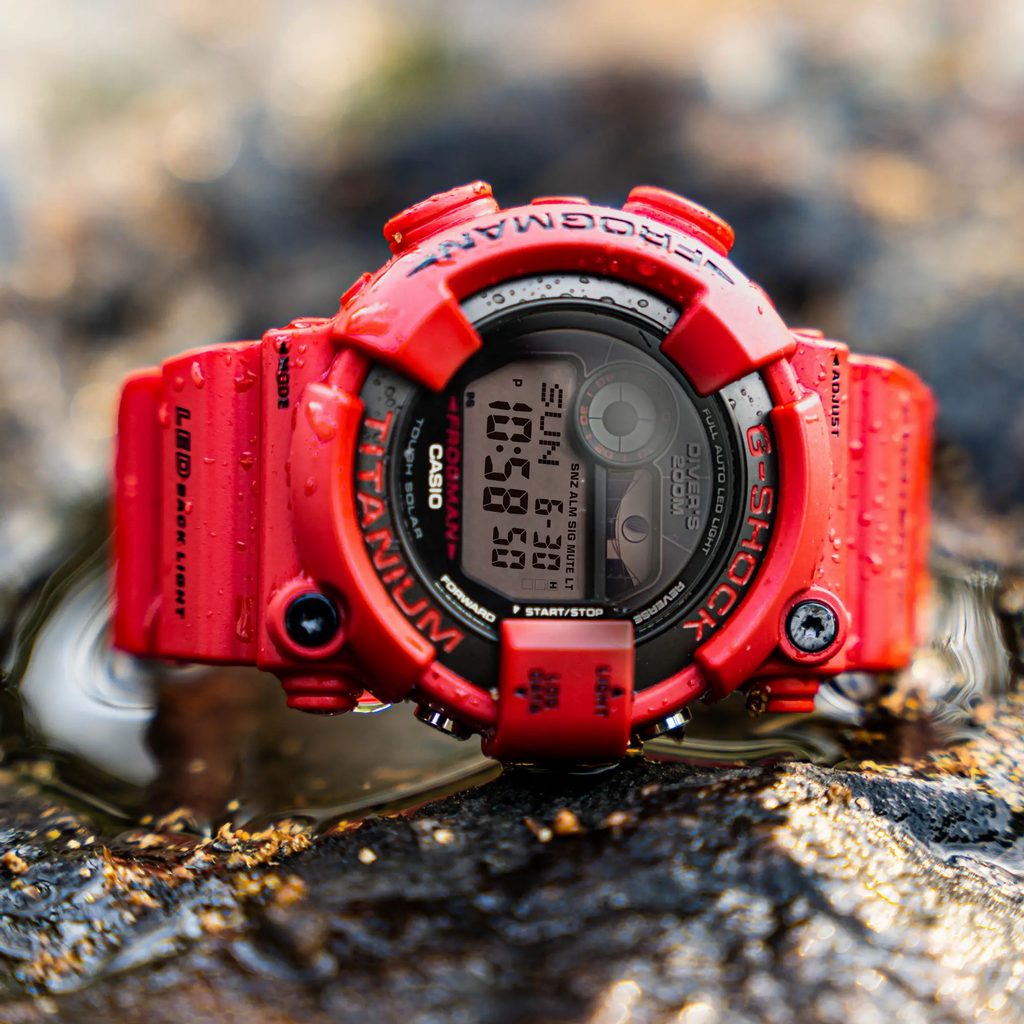 Casio GW-8230NT-4ER G-Shock Limited Edition Frogman 30th Anniversary Red Resin Strap Men's Watch