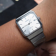 Casio Standard MTP-B185D-7AVDF Analogue Quartz White Dial Steel Strap Men’s Watch