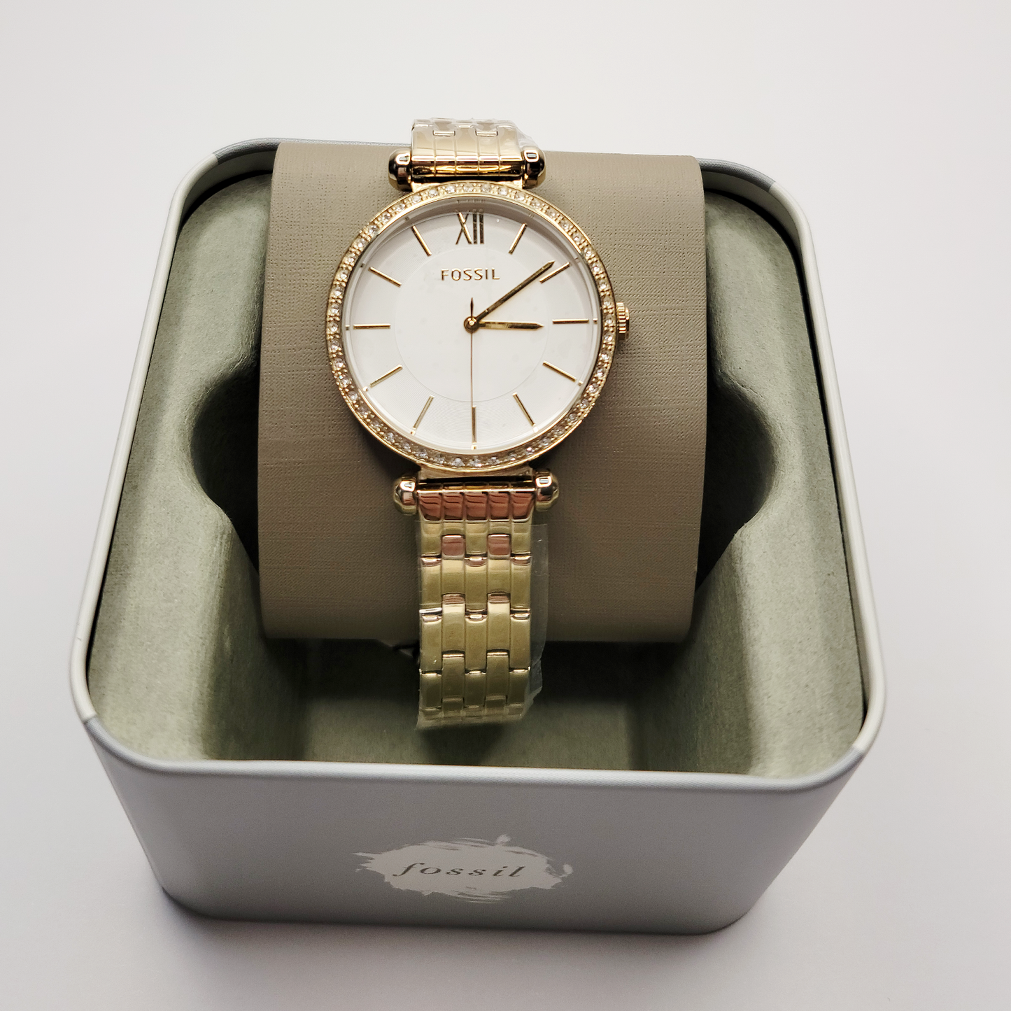 Fossil Tillie BQ3498 Three-Hand Gold-Tone Stainless Steel Women's Watch