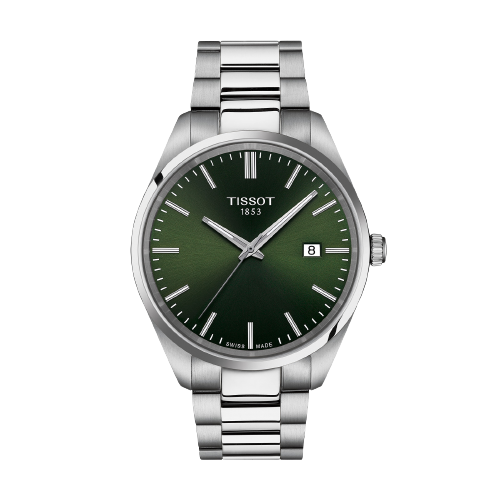 Tissot T1504101109100 PR 100 40mm Green Dial Stainless Steel Bracelet Men's Watch