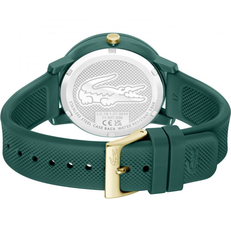 Lacoste 2001329 12.12 38mm Green Dial Green Silicone Strap Women's Watch