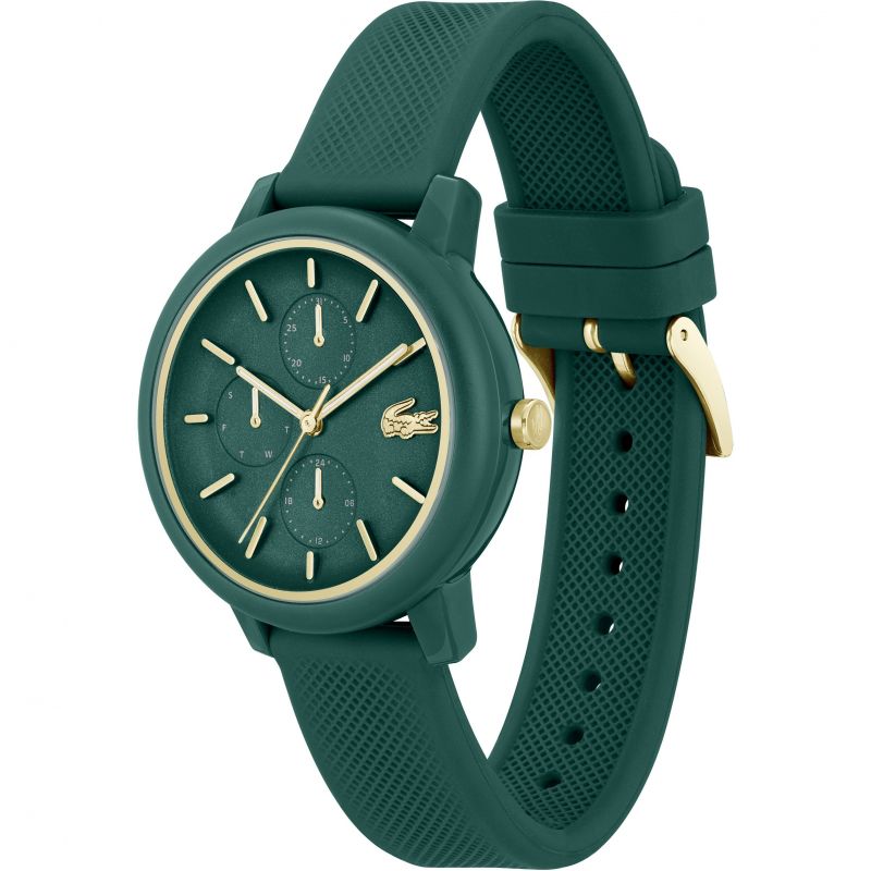 Lacoste 2001329 12.12 38mm Green Dial Green Silicone Strap Women's Watch