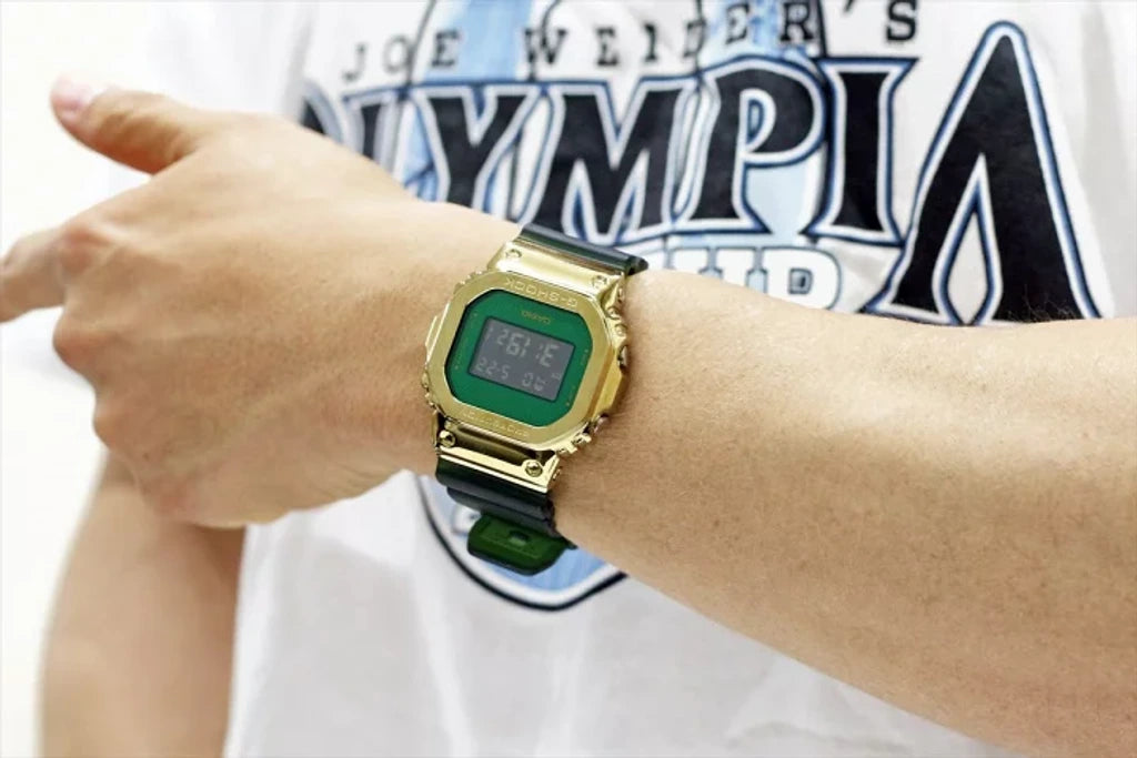 Casio GM-5600CL-3ER G-Shock 5600 Series Emerald Gold Men's Watch