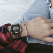 Casio  Vintage A168WA-1WDF Silver Stainless Steel Bracelet  Dial Men's/Unisex Watch