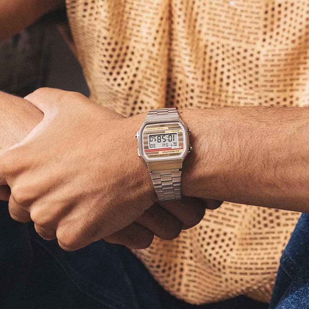 Casio A168WEHA-9AEF Vintage Illuminator Alarm Chrono Stainless Steel Men's & Women's Watch