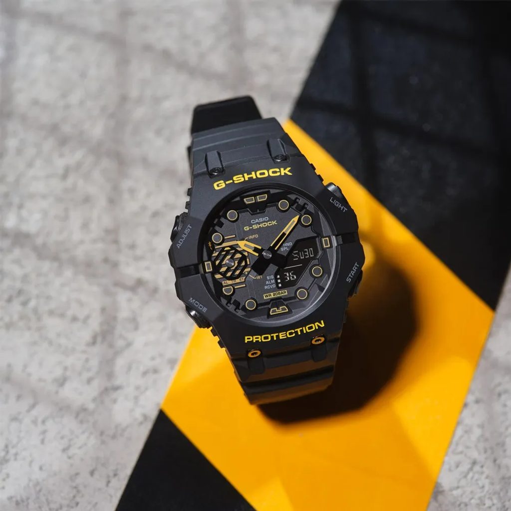 Casio GA-B001CY-1AER GShock Caution Yellow Shock Resistant Black Silicone Men's Watch