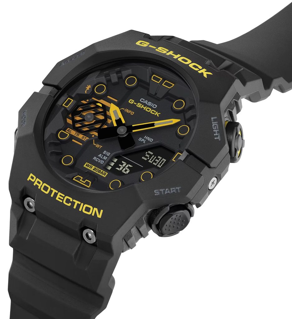 Casio GA-B001CY-1AER GShock Caution Yellow Shock Resistant Black Silicone Men's Watch