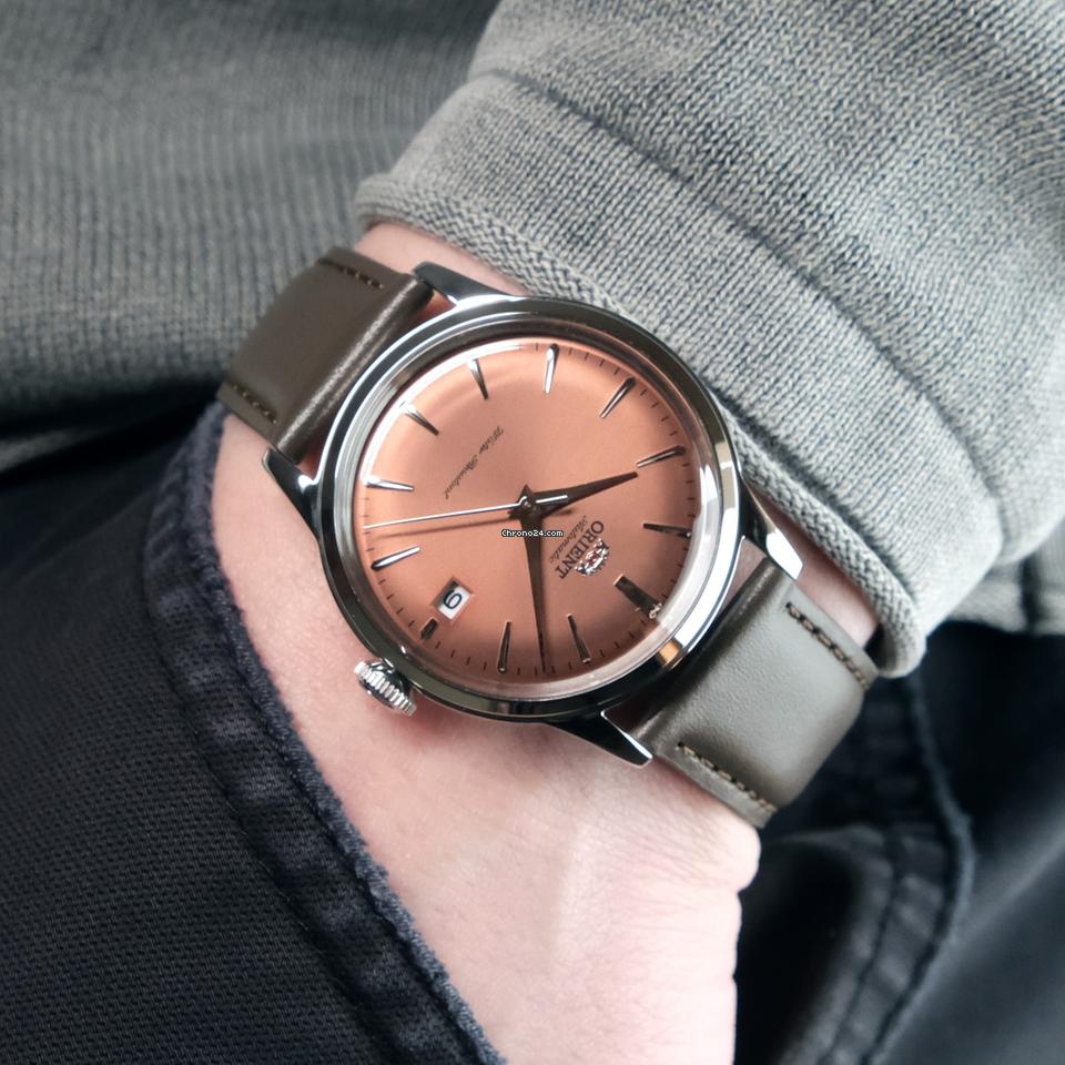 Orient Bambino RA-AC0M15Y ‘Copper Dial’ (Limited Edition), Leather Strap 38mm Automatic Men's Watch