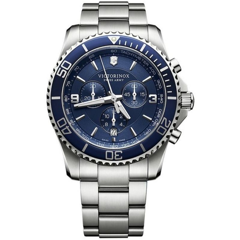 Victorinox Swiss Army 241689 Maverick Chronograph Stainless Steel Men's Watch - mzwatcheslk srilanka