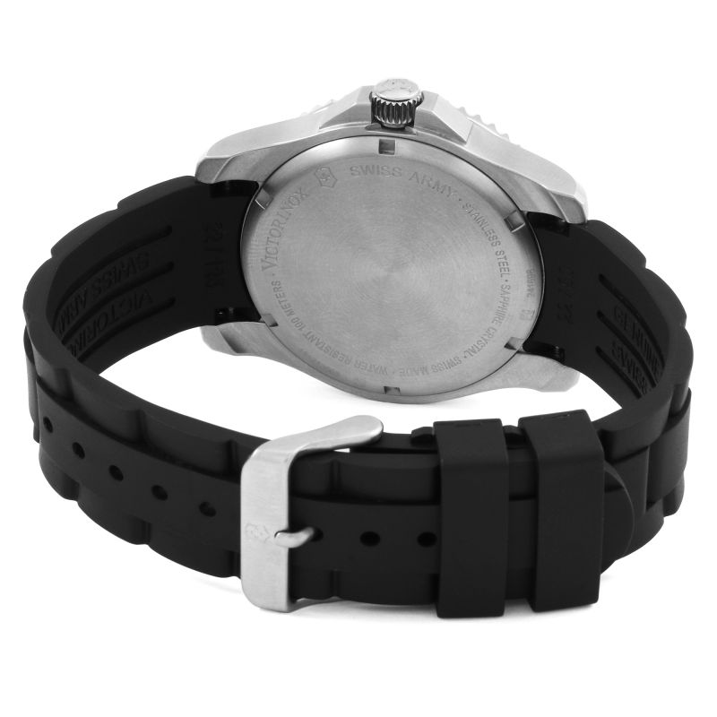Victorinox Swiss Army 241698 Maverick Black Dial Rubber Strap Men's Wa ...