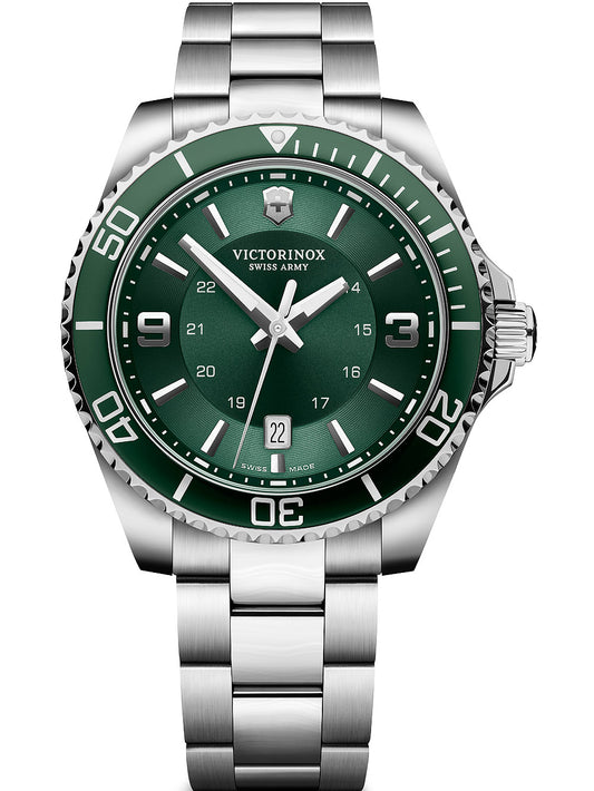 Victorinox Swiss Army 241934 Maverick Green Dial Stainless Steel Bracelet Men's Watch - mzwatcheslk srilanka