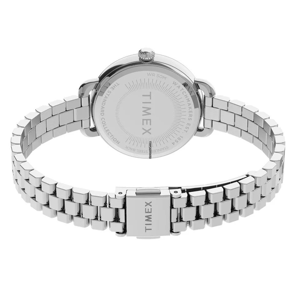 Timex TW2U60300 Standard Demi 30mm Silver tone Case White Dial Silver tone Bracelet Women's Watch - mzwatcheslk srilanka