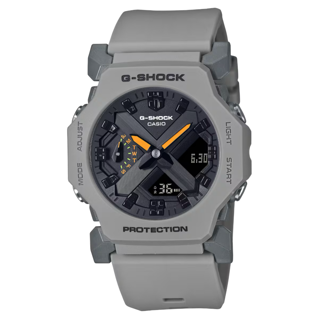Casio G-Shock Core GA-2300 (42.1mm) GA-2300-8AER Black Hybrid Dial / Grey Resin Strap Men's Watch