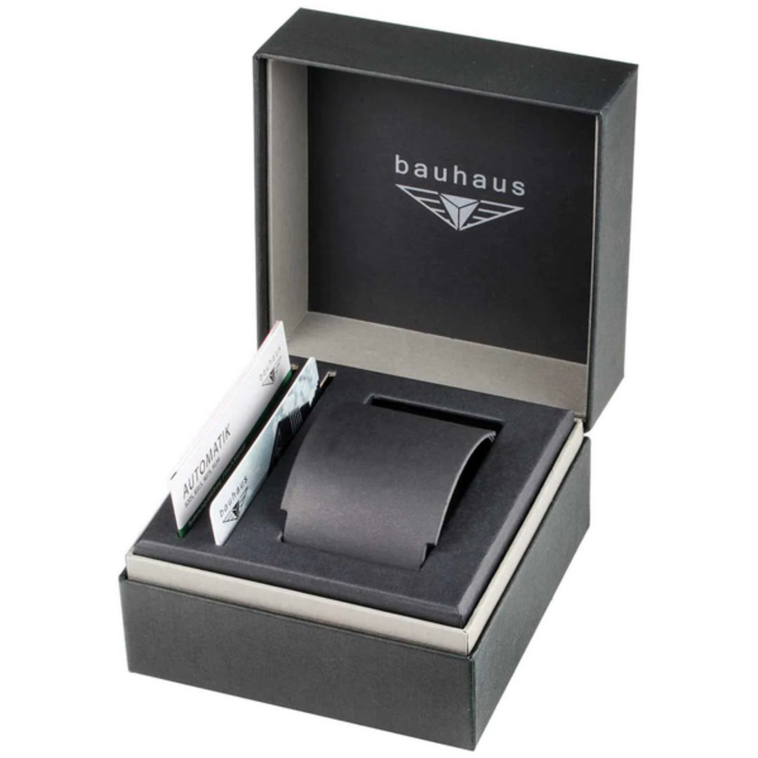 Bauhaus Aviation Tornado Automatic (42mm) Blue Dial / Brown Leather Strap 2764-3 Men's Watch