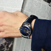 Seiko Presage Cocktail Time ‘Blue Moon’ (40.5mm) SSA405J1 Deep Blue Dial / Blue Calfskin Leather Strap Men's Watch