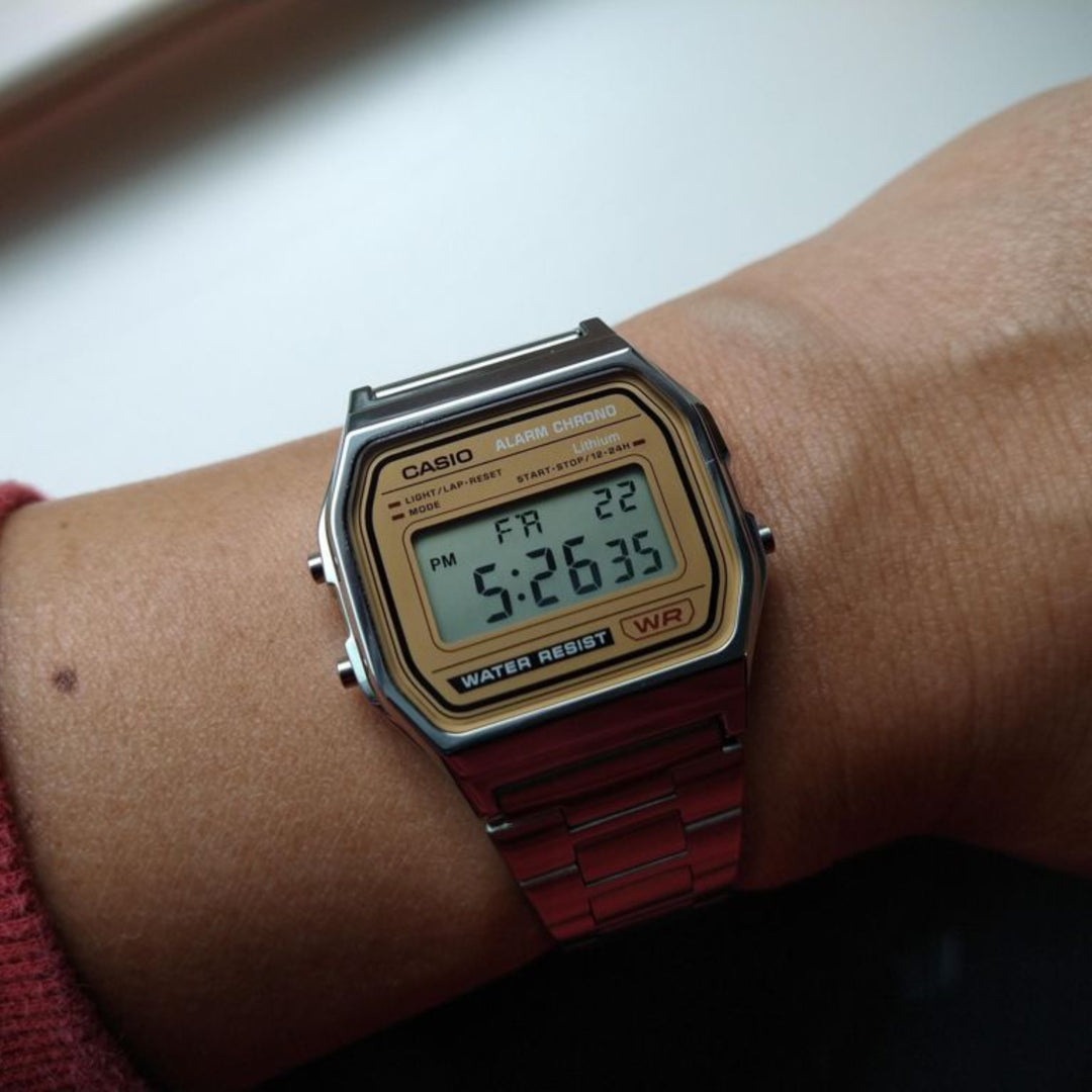 Casio Vintage A158WEA-9EF Digital ‘New’ Stainless Steel Alarm Timer Men’s/Women’s Watch