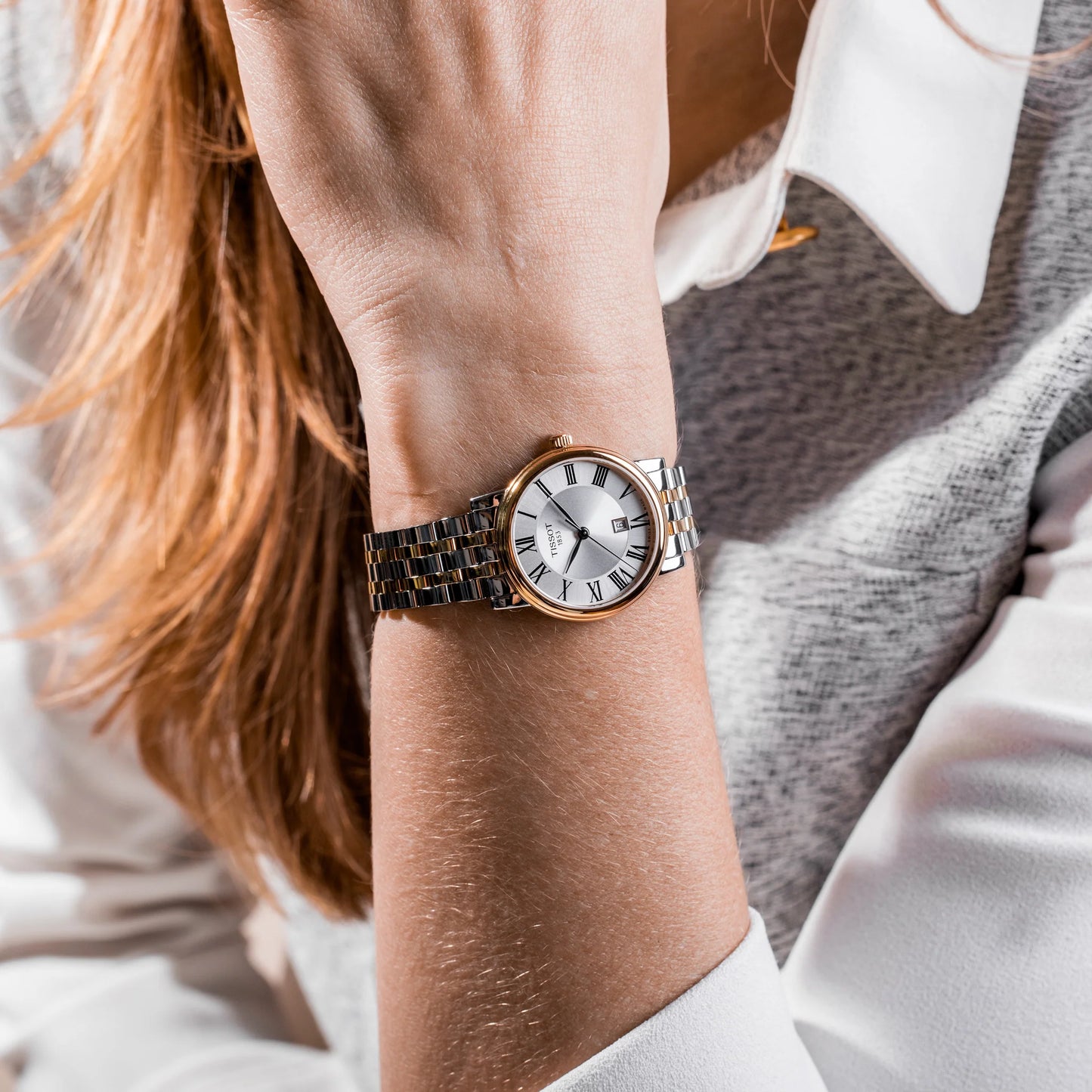Tissot T1222102203301 Carson Premium Lady Two Tone Bracelet