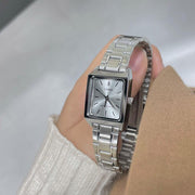 Casio LTP-V007D-7E Cartier Tank Style Analog Quartz Stainless Steel Women’s Watch