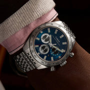 Timex Waterbury Traditional Chronograph TW2Y18500 (41mm) Blue Sunray Dial / Stainless Steel Bracelet Men's Watch