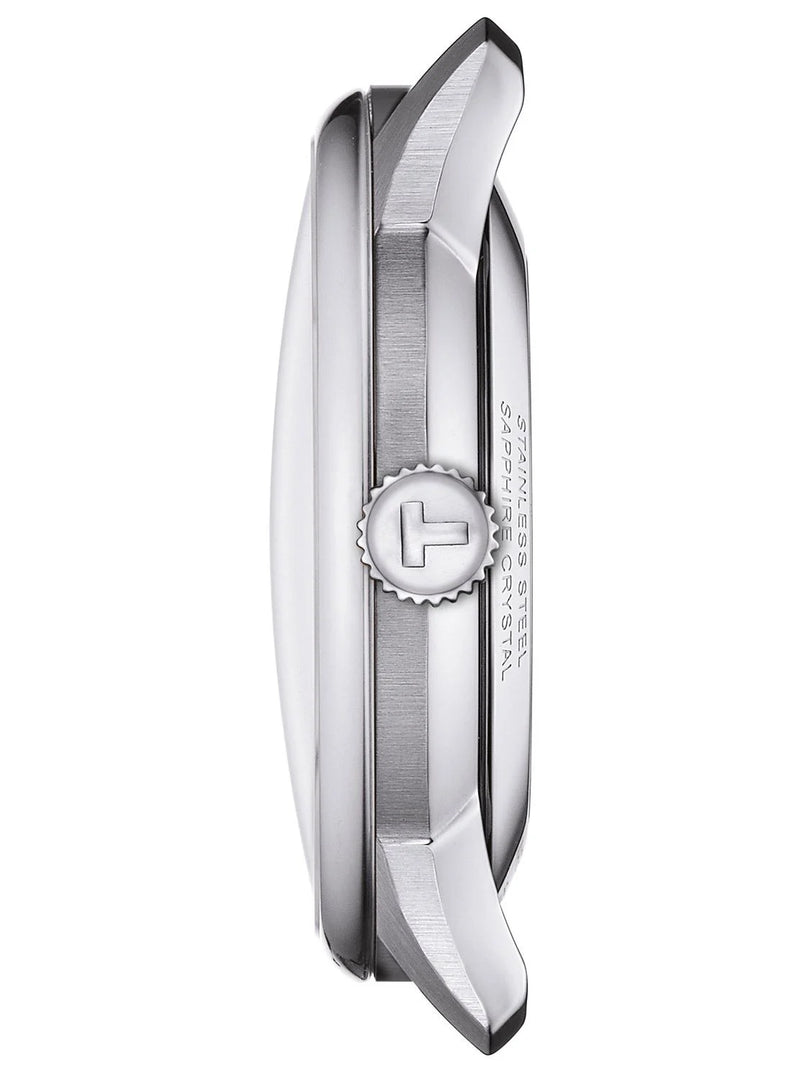 Tissot T1398071103100 Chemin Des Tourelles Powermatic 80 Silver Dial Stainless Steel Bracele Men's Watch - mzwatcheslk srilanka