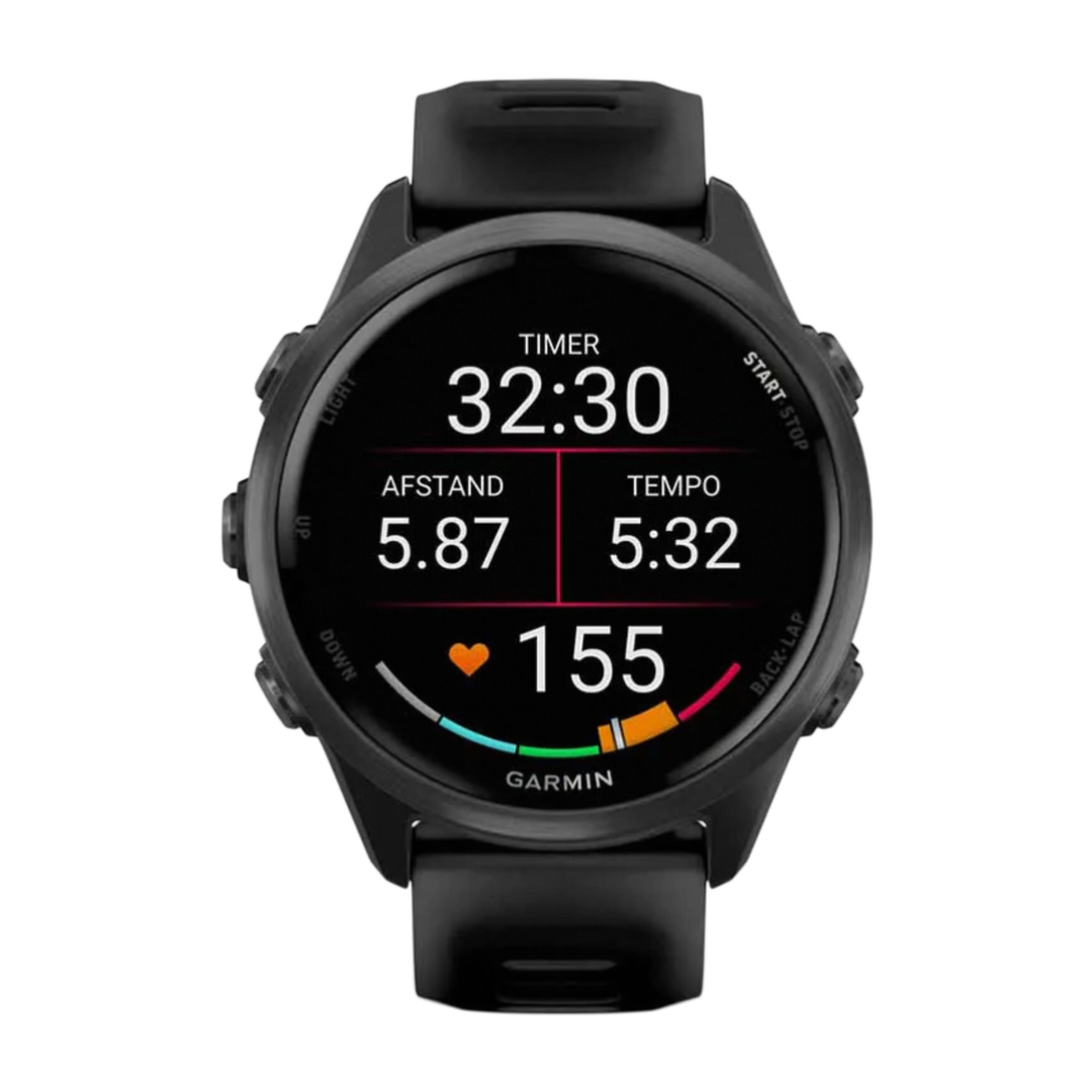 Garmin  Forerunner® 570 010-02970-00 (42mm) in Slate Gray Aluminum with Translucent Black/Black Band Men’s/Women’s Watch