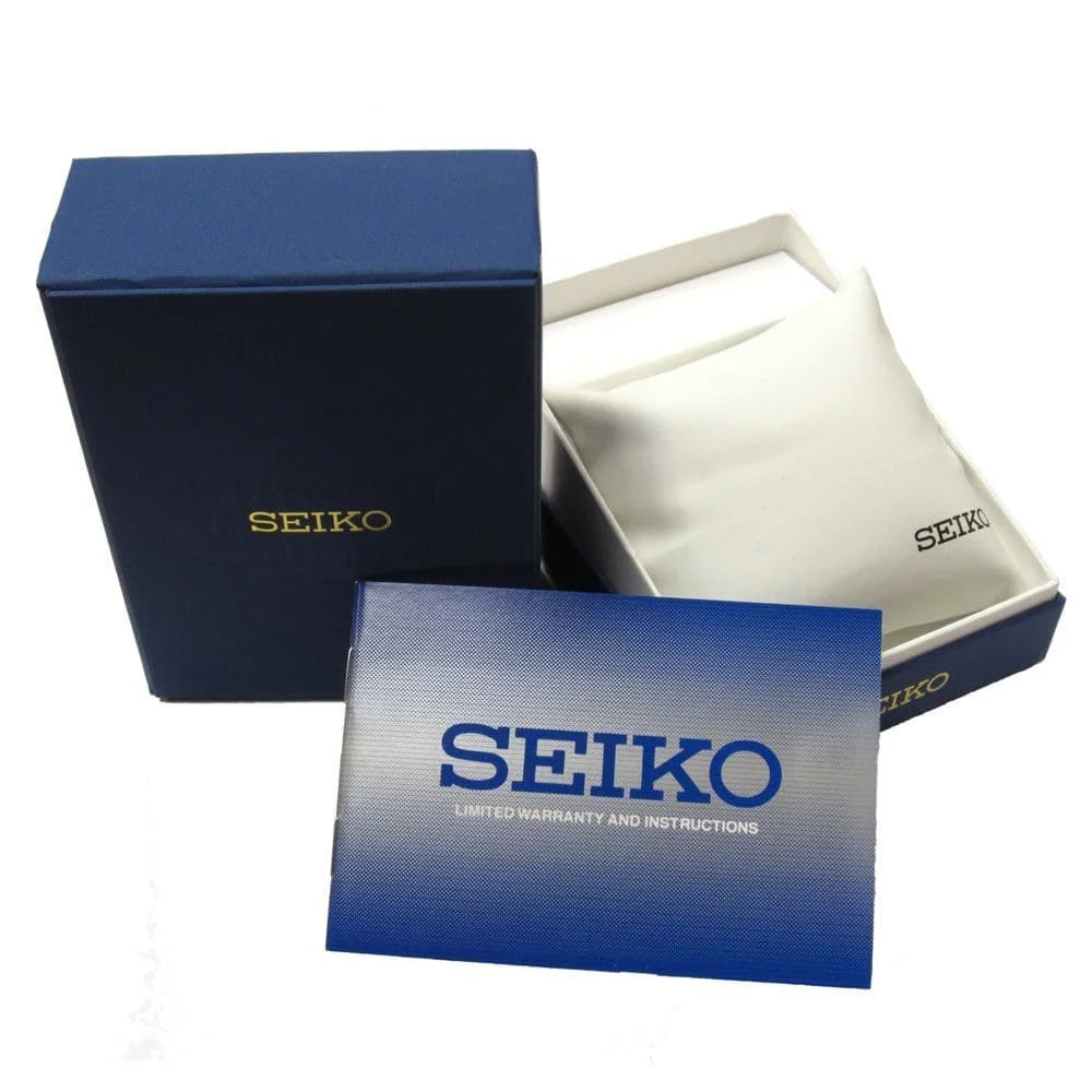 Seiko Essentials (Tank) SWR049P1 Analog Silver Case Leather Strap Men’s Watch