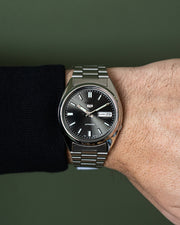 Seiko 5 SNXS79J1 Japan Made JDM Automatic Greyish Black Dial Men's Watch