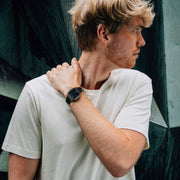 Casio Vintage Illuminator ABL-100WEGG-1BDF Bluetooth (37.9mm) Digital Dial / Black Ion Plated Stainless Steel Bracelet Unisex Watch