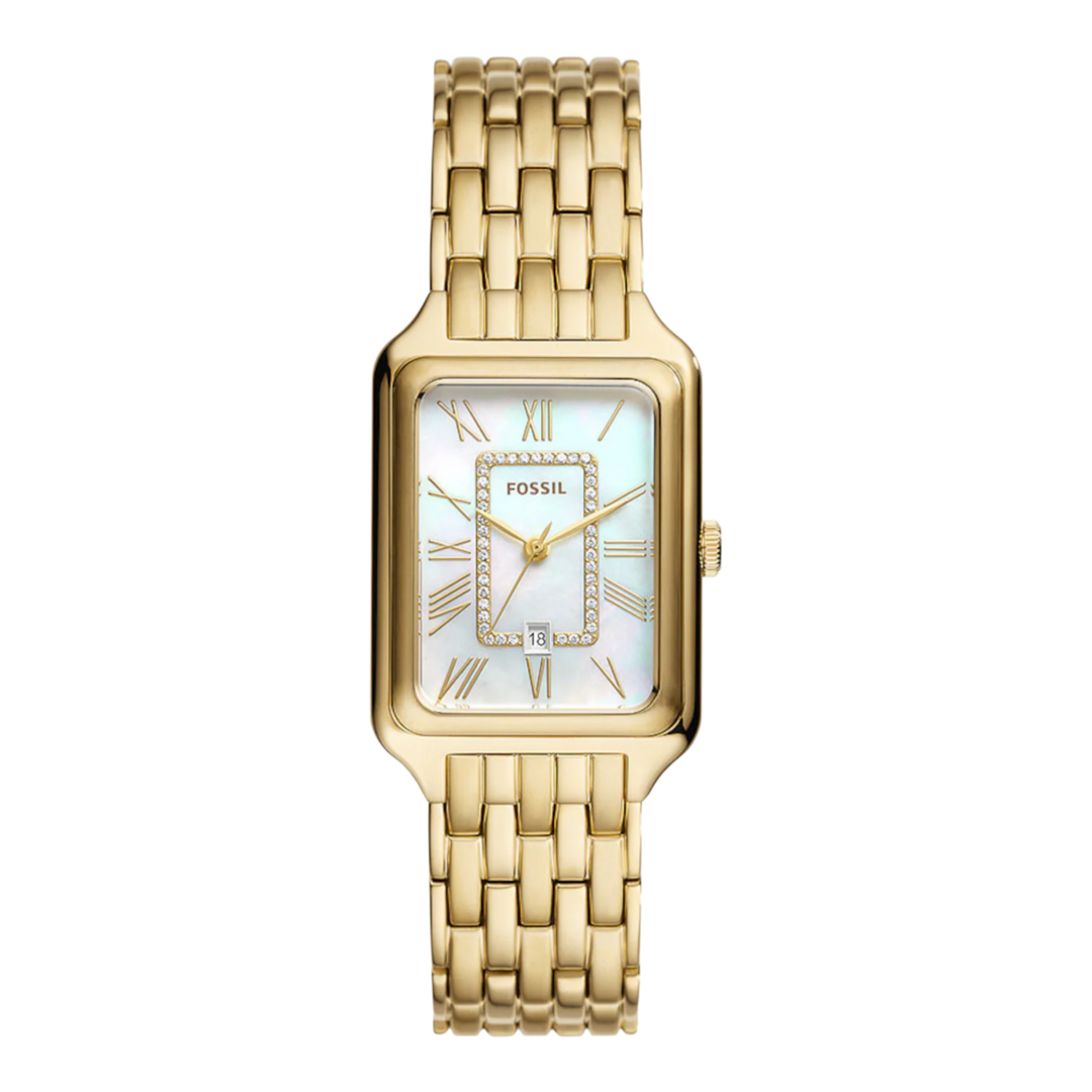 Fossil Raquel (26mm) ES5304 Mother-of-Pearl Dial / Gold-Tone Stainless Steel Bracelet
Women's Watch