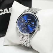 Casio Enticer Analogue Quartz Stainless Steel Royal Blue MTP-E340D-2AVDF Men's Watch