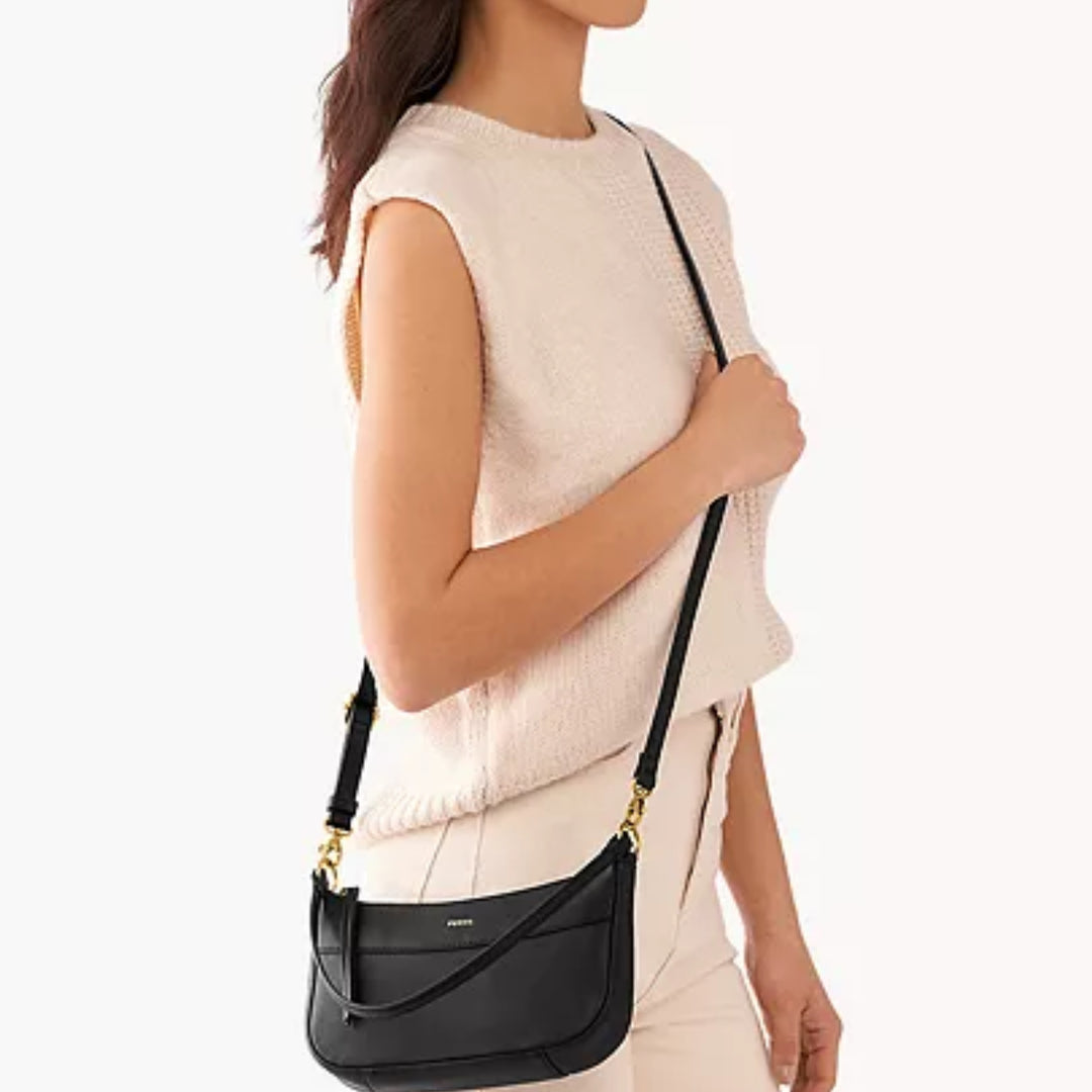 Fossil Skylar SHB3119001 Black Crossbody Women’s Handbag